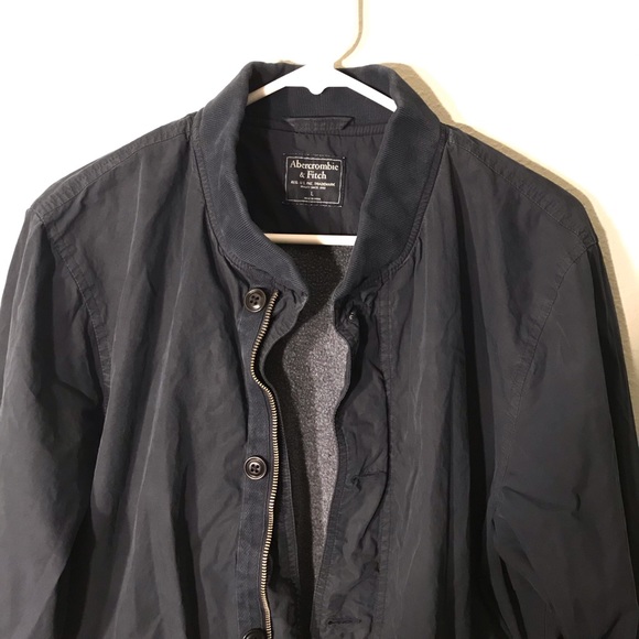 abercrombie & fitch Bomber Jacket Mens Large L - Picture 3 of 5